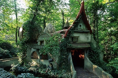 Forest House Elves Fantasy Nature Woods Houses Free Desktop ...