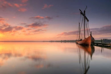 The Wallpapers Of Beautiful Viking Ship In Denmark   Beach Wallpapers