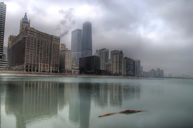 Skyscrapers: Chicago Covered By Lake Fog Skyscrapers City Man Cool ...