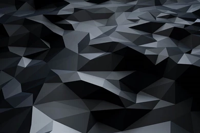 Black 3D Polygons Dark Pattern Ultra HD Wallpaper.jpg