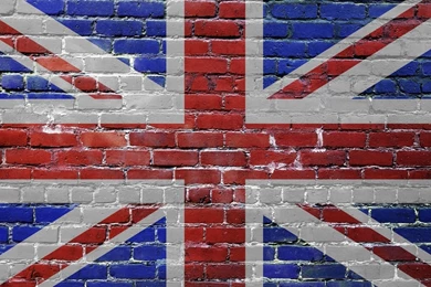 Download Wallpapers 1920x1080 United Kingdom, Uk, Bricks, Flag Full ...