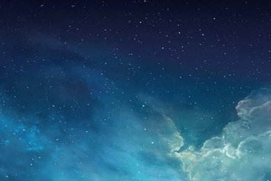 Iphone Best Stunning Apple Blue Ios Sky Stars Clouds Nebula Space ...