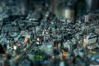 Miniature City HD Desktop Wallpapers : Mobile : Dual Monitor