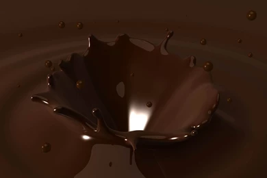 Download Wallpapers 2048x1152 Chocolate, Background, Drops, Sprays ...