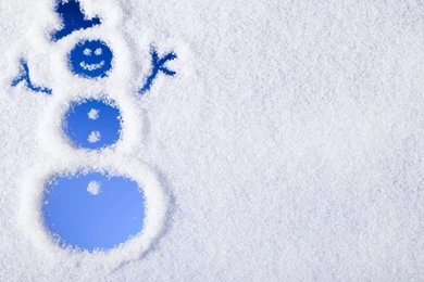 Cute White Snowman Wallpaper Images