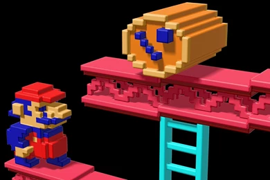 Wallpapers Roundup: Retro Video Games As Awesome 3D Pixel Art