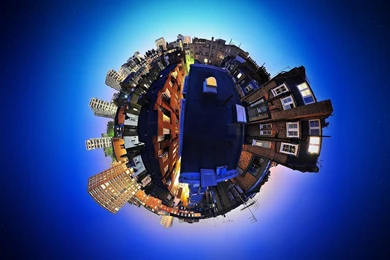 City Looks Like Round Awesome 3D Wallpapers