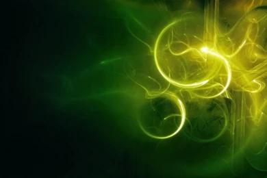 1366x768 Abstract Yellow Green Drawing Wallpapers