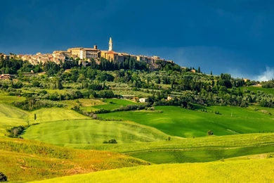 1280x1024 Italy Pienza Tuscany Meadows Desktop PC And Mac Wallpapers
