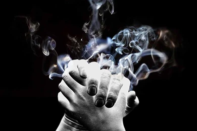 Violet Smoke Art Wallpapers