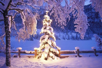 Christmas Landscape Desktop Wallpapers   Beautiful Snow Pictures In HD