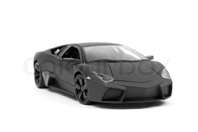 A Lamborghini Reventon Model Car Isolated Against A White ...