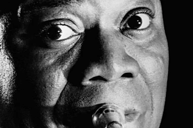 Download Wallpapers 1080x1920 Louis Armstrong, Look, Pipe, Face ...