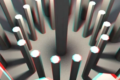 Download Wallpapers 1080x1920 Figures, Anaglyph, Sticks, Light, 3d ...