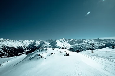 Pretty Snowy Mountains Wallpapers