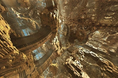 UnderCroft 1 3D Fractal Wall Covering   MarkJayBeeFractal.com