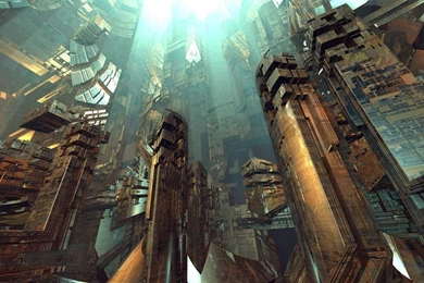 KomputerKonstruction II 3D Fractal Wall Covering ...