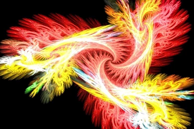 Free 3D Wallpapers 'Fractal Dance' 1600x1200