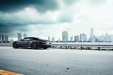 Camaro, Black Car, Street, City, Buildings, HD Wallpapers   HD ...