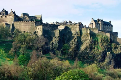 Download Wallpapers 2560x1024 Scotland, Castle, Hills, Grass ...