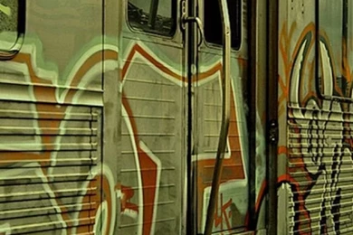 Train Graffiti iPhone 5 Wallpapers