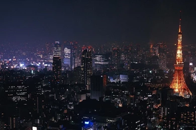 Download Wallpapers 2560x1024 Tokyo, Japan, City, Night, Lights ...