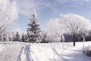 Snow Trekking HD Landscape Desktop Wallpapers