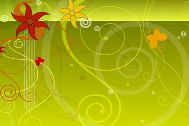 FRACTAL RED AND ORANGE WALLPAPER   (