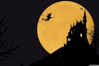 Halloween BG Moon Texture Trees Final HD Desktop Wallpapers ...