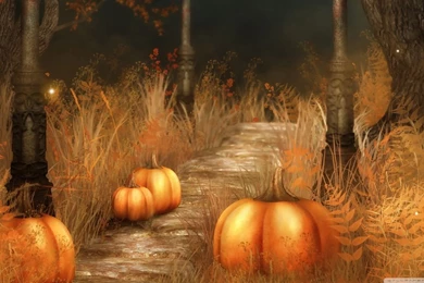 Pumpkins Halloween HD Desktop Wallpapers : Mobile : Dual Monitor