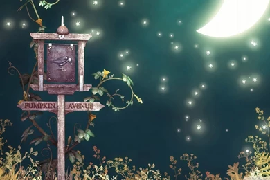 Pumpkin Avenue Halloween HD Desktop Wallpapers : Widescreen : High ...