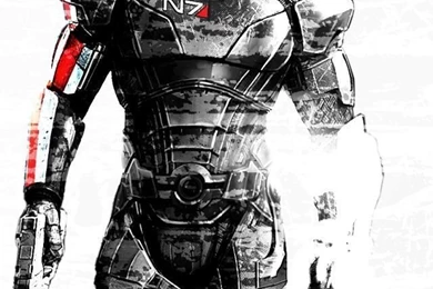 Download Wallpapers 640x960 Mass Effect 3, Shepard, Ammunition, Gun ...