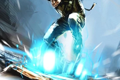 Download InFamous Car Jump Wallpapers For iPhone 4