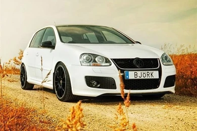 White Volkswagen Golf Car iPhone Wallpapers