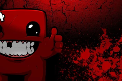 Super Meat Boy Wallpapers   Bloody Meat By StramboZ On DeviantArt