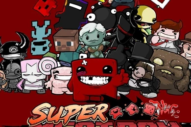 Download Wallpapers 1024x1024 Super Meat Boy, Characters, Faces ...