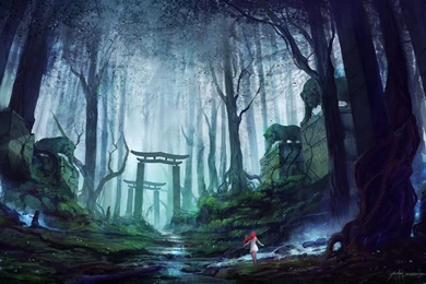 Fantasy: Fantasy Art Artwork Landscape Nature Free Desktop ...