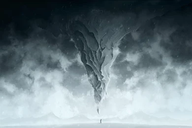 Mountain Peak Reaching From The Sky Wallpapers 24657