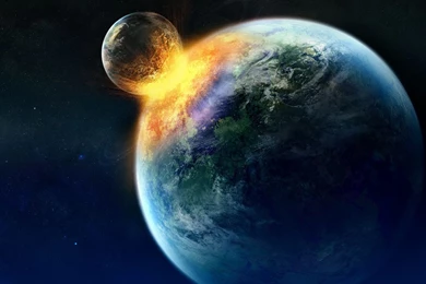 Full HD Wallpapers + Blue, Space, Planets, Apocalypse, Collisions ...