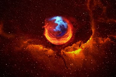 Firefox In Space Wallpapers