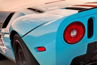 Blue Orange Ford Gt iPhone 5 Wallpapers