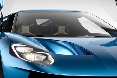 640x1136 Blue Ford GT 2016 With Doors Open Iphone 5 Wallpapers