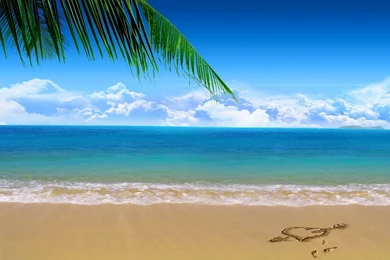 Beach Wallpapers Sea Sand Wallpapers Landscapes   1526325