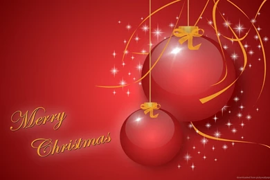 Download 1440x900 Merry Christmas Red Balls Wallpapers