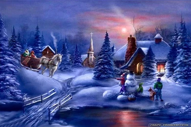 Christmas Eve Wallpapers   Crazy Frankenstein