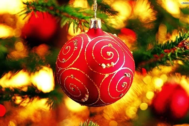 YouWall   Christmas Red Globe Wallpapers   Wallpaper,wallpapers ...