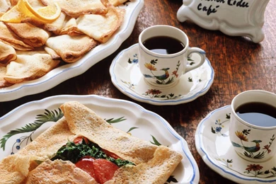 Download Wallpapers 2048x1152 Pastries, Coffee, Breakfast HD HD ...