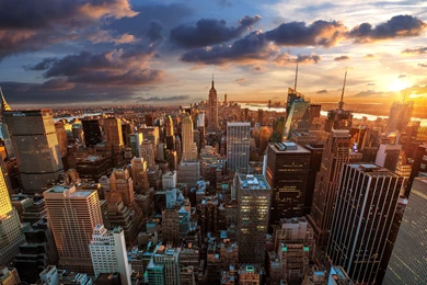 New York Nyc CityaeYaeY Dawn Skyscrapers Wallpapers