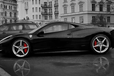 Download Black Ferrari Wallpapers