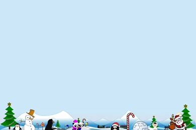 Artic North Pole Scene For Holidays Backgrounds   Christmas   PPT ...